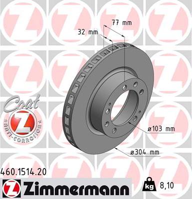 Zimmermann 460.1514.20 - Əyləc Diski furqanavto.az