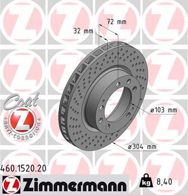 Zimmermann 460.1520.20 - Əyləc Diski furqanavto.az