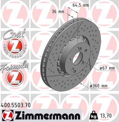 Zimmermann 400.5503.70 - Əyləc Diski furqanavto.az