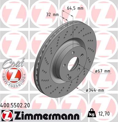 Zimmermann 400.5502.20 - Əyləc Diski furqanavto.az