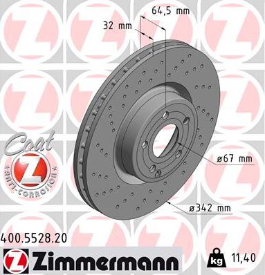 Zimmermann 400.5528.20 - Əyləc Diski furqanavto.az