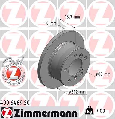 Zimmermann 400.6469.20 - Əyləc Diski furqanavto.az