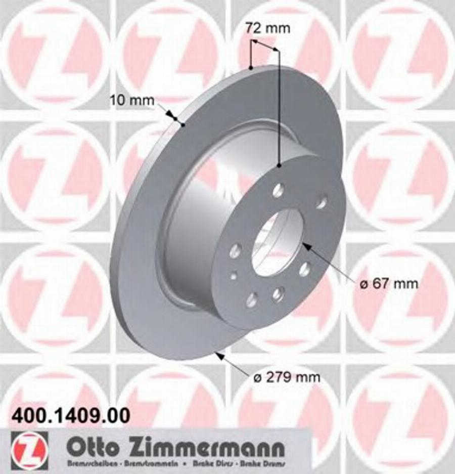 Zimmermann 400 1409 00 - Əyləc Diski furqanavto.az