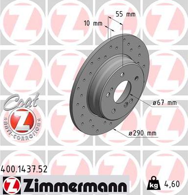 Zimmermann 400.1437.52 - Əyləc Diski furqanavto.az