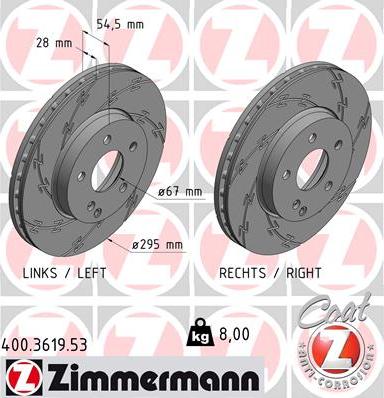 Zimmermann 400.3619.53 - Əyləc Diski furqanavto.az