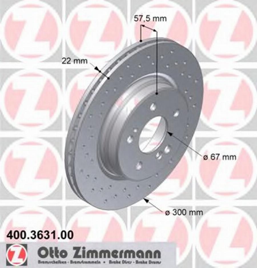 Zimmermann 400363100 - Əyləc Diski furqanavto.az