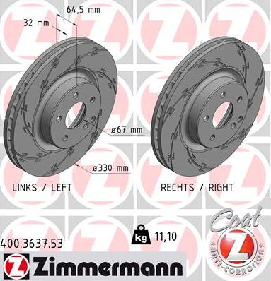 Zimmermann 400.3637.53 - Əyləc Diski furqanavto.az