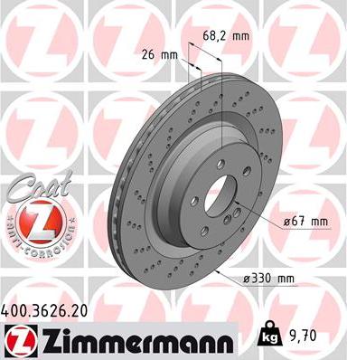 Zimmermann 400.3626.20 - Əyləc Diski furqanavto.az