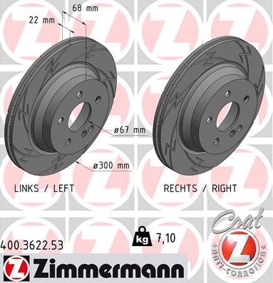 Zimmermann 400.3622.53 - Əyləc Diski furqanavto.az