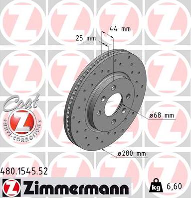 Zimmermann 480.1545.52 - Əyləc Diski furqanavto.az