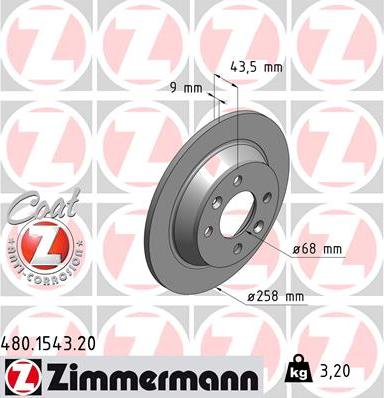 Zimmermann 480.1543.20 - Əyləc Diski furqanavto.az