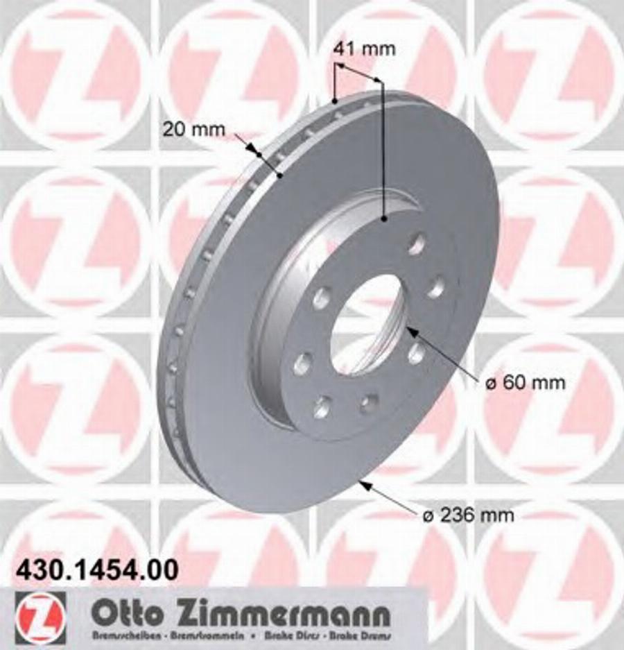 Zimmermann 430 1454 00 - Əyləc Diski furqanavto.az