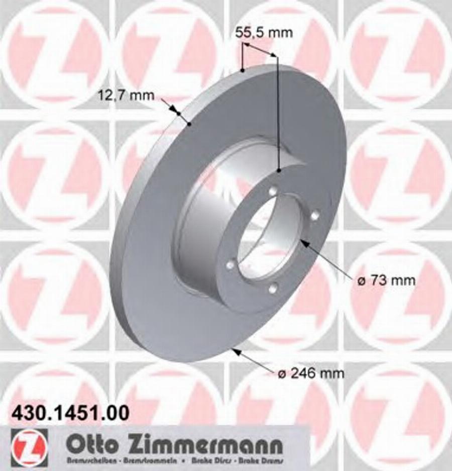 Zimmermann 430 1451 00 - Əyləc Diski furqanavto.az