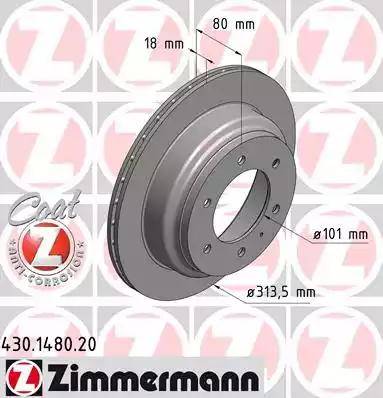 Zimmermann 430.1480.20 - Əyləc Diski furqanavto.az