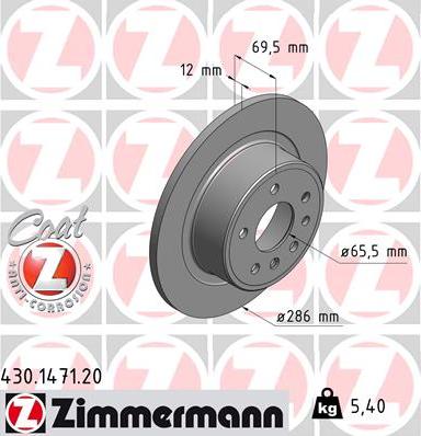 Zimmermann 430.1471.20 - Əyləc Diski furqanavto.az