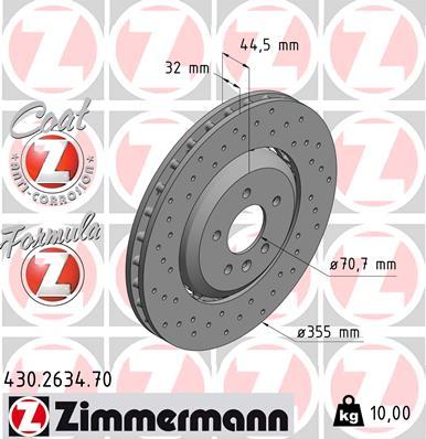 Zimmermann 430.2634.70 - Əyləc Diski furqanavto.az