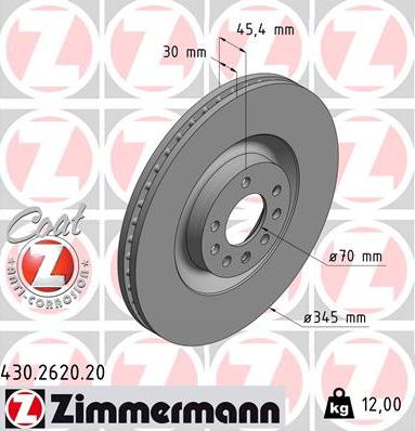 Zimmermann 430.2620.20 - Əyləc Diski furqanavto.az