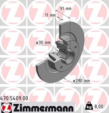 Zimmermann 470.5409.00 - Əyləc Diski furqanavto.az