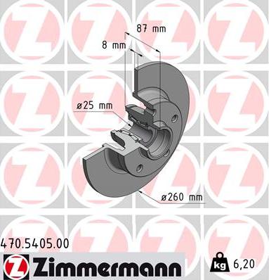 Zimmermann 470.5405.00 - Əyləc Diski furqanavto.az