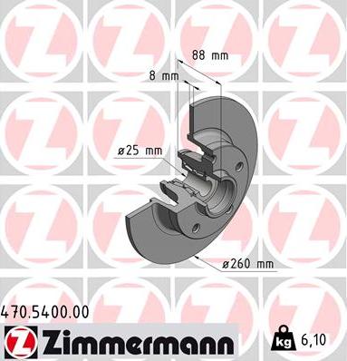 Zimmermann 470.5400.00 - Əyləc Diski furqanavto.az