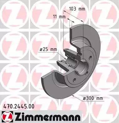 Zimmermann 470.2445.00 - Əyləc Diski furqanavto.az