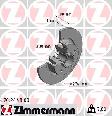 Zimmermann 470.2448.00 - Əyləc Diski furqanavto.az