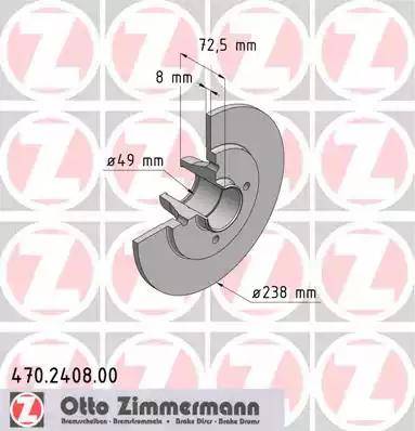 Zimmermann 470.2408.00 - Əyləc Diski furqanavto.az