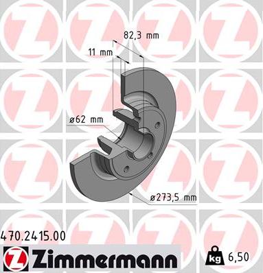 Zimmermann 470.2415.00 - Əyləc Diski furqanavto.az