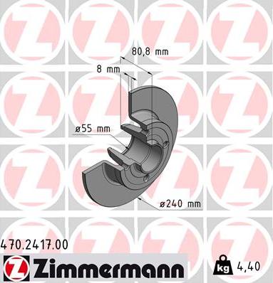 Zimmermann 470.2417.00 - Əyləc Diski furqanavto.az