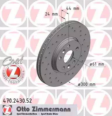 Zimmermann 470.2430.52 - Əyləc Diski furqanavto.az