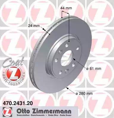 Zimmermann 470.2431.20 - Əyləc Diski furqanavto.az