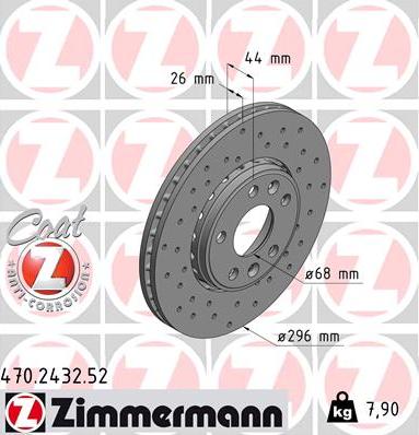 Zimmermann 470.2432.52 - Əyləc Diski furqanavto.az