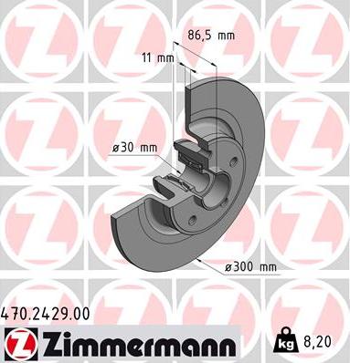 Zimmermann 470.2429.00 - Əyləc Diski furqanavto.az