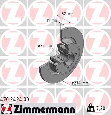 Zimmermann 470.2424.00 - Əyləc Diski furqanavto.az