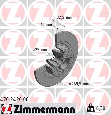 Zimmermann 470.2420.00 - Əyləc Diski furqanavto.az