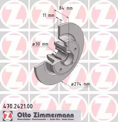 Zimmermann 470.2421.00 - Əyləc Diski furqanavto.az