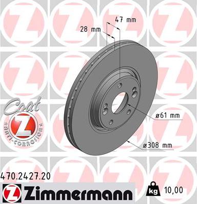 Zimmermann 470.2427.20 - Əyləc Diski furqanavto.az