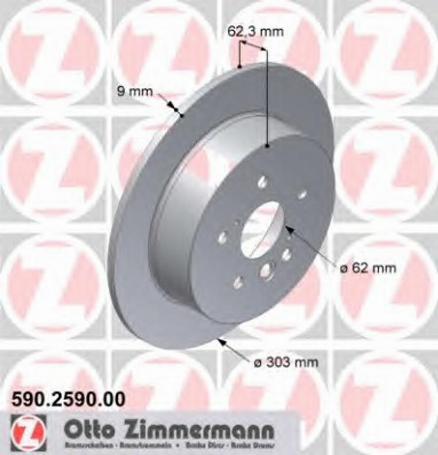 Zimmermann 590.2590.00 - Əyləc Diski furqanavto.az