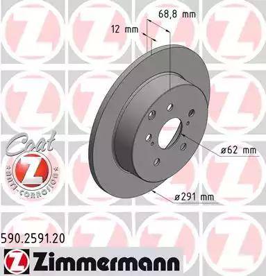 Zimmermann 590.2591.20 - Əyləc Diski furqanavto.az