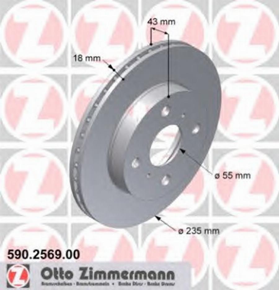 Zimmermann 590.2569.00 - Əyləc Diski furqanavto.az