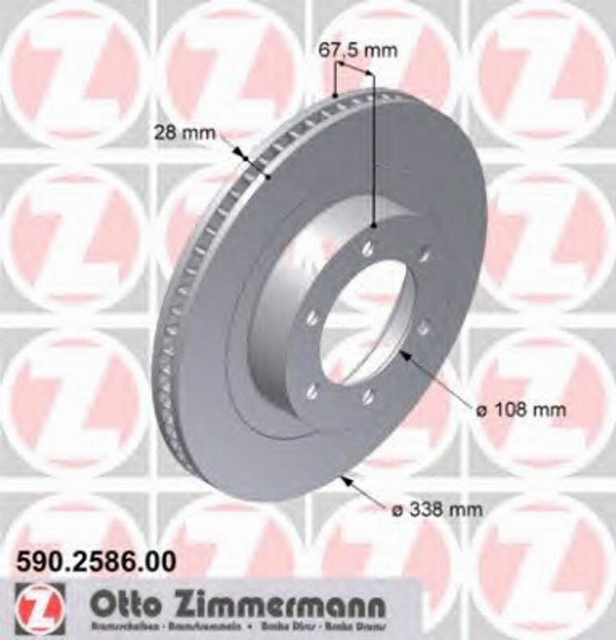 Zimmermann 590.2586.00 - Əyləc Diski furqanavto.az