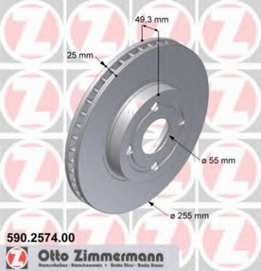 Zimmermann 590.2574.00 - Əyləc Diski furqanavto.az