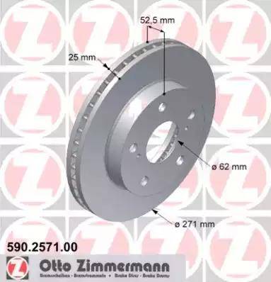 Zimmermann 590.2571.00 - Əyləc Diski furqanavto.az