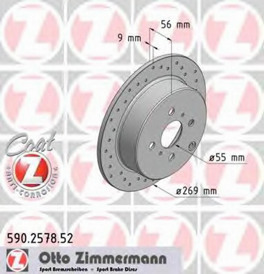 Zimmermann 590.2578.52 - Əyləc Diski furqanavto.az