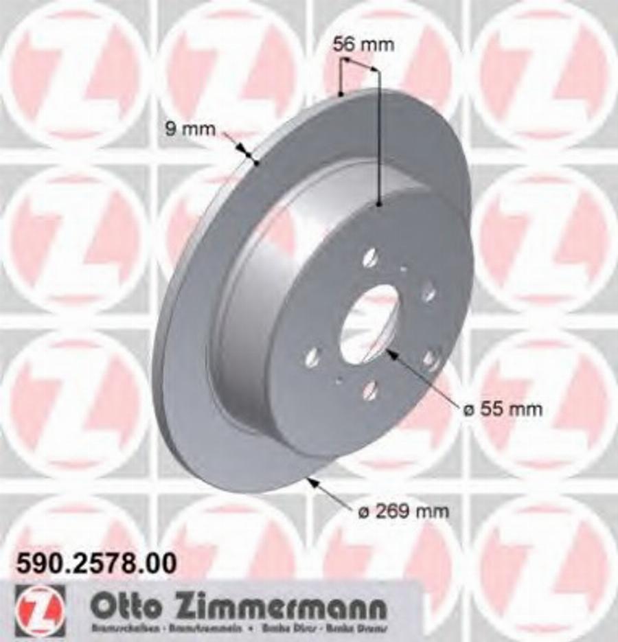 Zimmermann 590.2578.00 - Əyləc Diski www.furqanavto.az