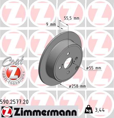 Zimmermann 590.2577.20 - Əyləc Diski furqanavto.az