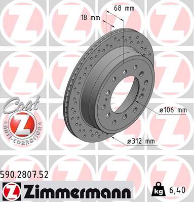 Zimmermann 590.2807.52 - Əyləc Diski furqanavto.az