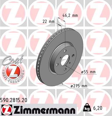 Zimmermann 590.2815.20 - Əyləc Diski furqanavto.az