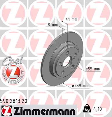 Zimmermann 590.2813.20 - Əyləc Diski furqanavto.az