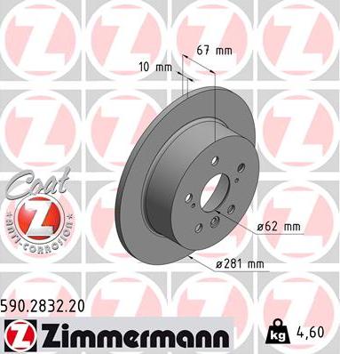 Zimmermann 590.2832.20 - Əyləc Diski www.furqanavto.az